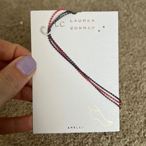 LC tri-color anklet